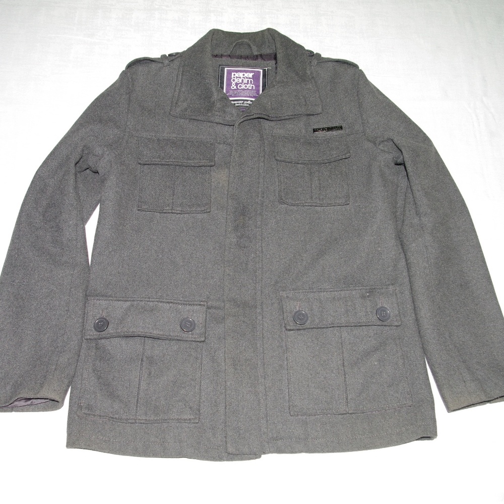 PAPER DENIM & CLOTH MEN'S WOOL COAT JACKET MEDIUM